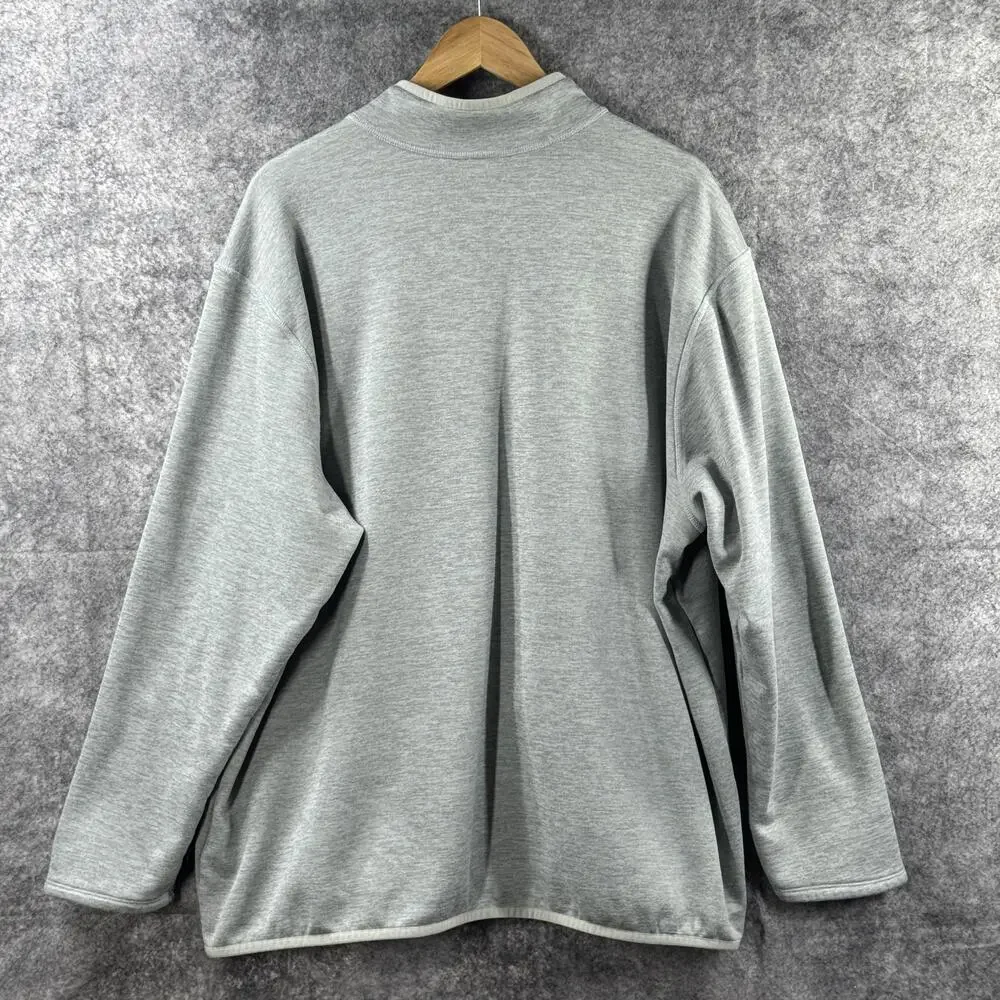 The North Face Sweatshirt Mens 3XL Gray 1/2 Zip Fleece Lined Pullover Pockets